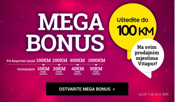 Ostvarite MEGA bonus i uštedite do 100 KM!